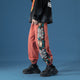 Side Floral Embroidered Streetwear Pants - Medium