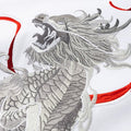 Embroidered Flaming Dragon Japanese T Shirt - Medium
