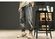 Embroidered Bear Japanese Pants - #000000:Black