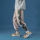Side Floral Embroidered Streetwear Pants - Large