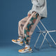 Side Floral Embroidered Streetwear Pants - Large