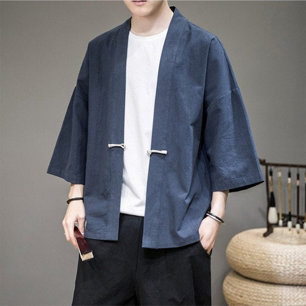 Traditional Simple Japanese Modern Kimono - Medium