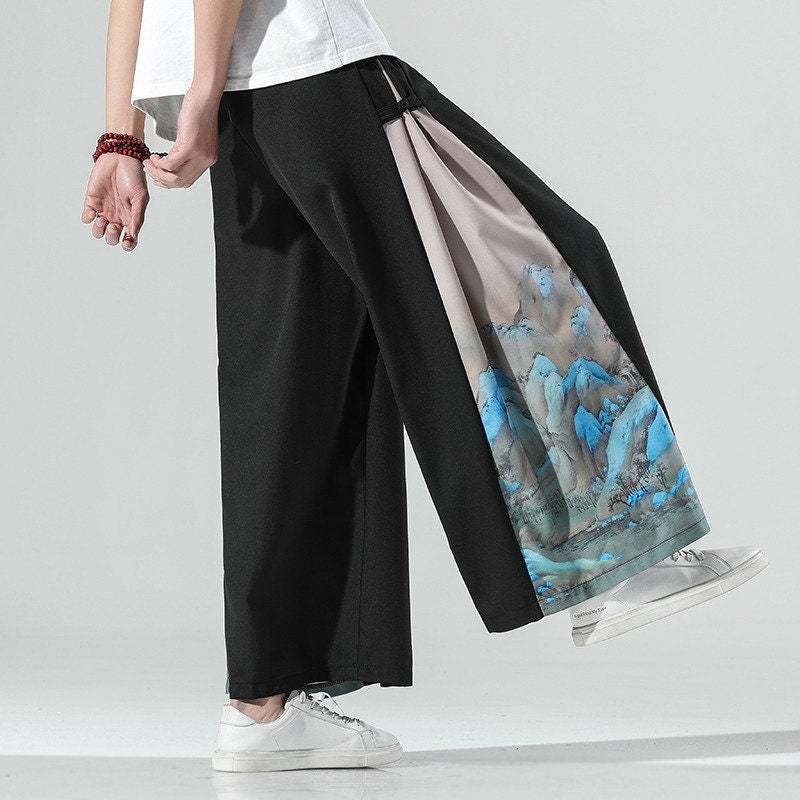Wide Leg Style Japanese Pants - XL