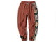 Side Floral Embroidered Streetwear Pants - Medium