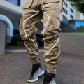 Reflective Neon Strip Design Japanese Style Pants - #ffffff:White