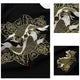Embroidered Twin Koi Japanese T Shirt - 3XL