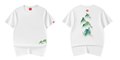 Embroidered Jade Mountain Japanese T Shirt - 2XL