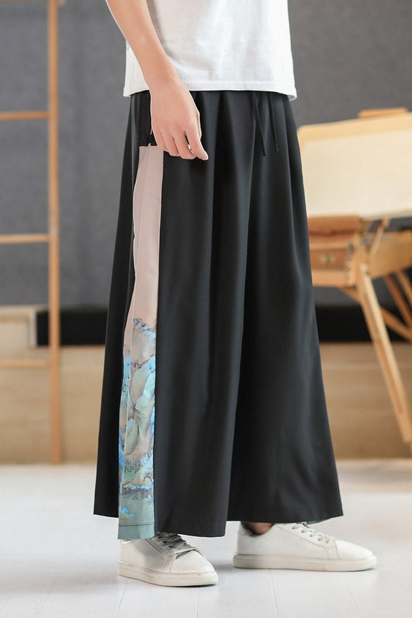 Wide Leg Style Japanese Pants - Medium