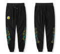 Embroidered Emerald Dragon Japanese Harem Pants - 2XL