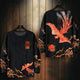 Phoenix Printed Crewneck Japanese Style Sweatshirt - Small