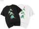 Embroidered Jade Mountain Japanese T Shirt - Large