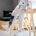 Casual Printed Japanese Vintage Pants - #87ceeb:Sky Blue