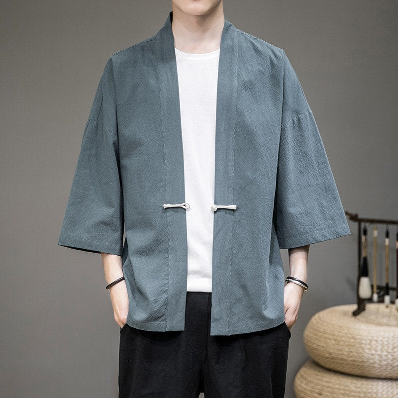 Traditional Simple Japanese Modern Kimono - XL