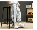 Embroidered Bear Japanese Pants - #0000ff:Blue