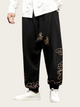 Cloud-Patterned Relaxed Fit Pants in Multiple Colors – Ankle-Length
