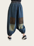Vintage Patch Pocket Harem Pants – Ankle-Length