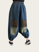 Vintage Patch Pocket Harem Pants – Ankle-Length