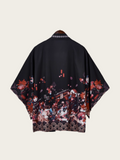 Sakura Landscape Kimono Jacket – Open-Front Drape