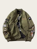 Embroidered Abstract Face Japanese Jacket