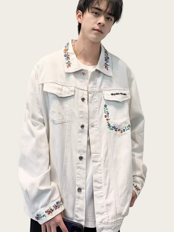 White Floral Jacket