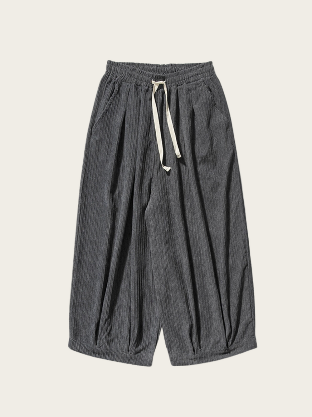 Corduroy Urban Aura Pants – Fluid Wide-Leg Flow