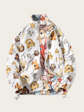 Baby blanket with animal pattern on a white background