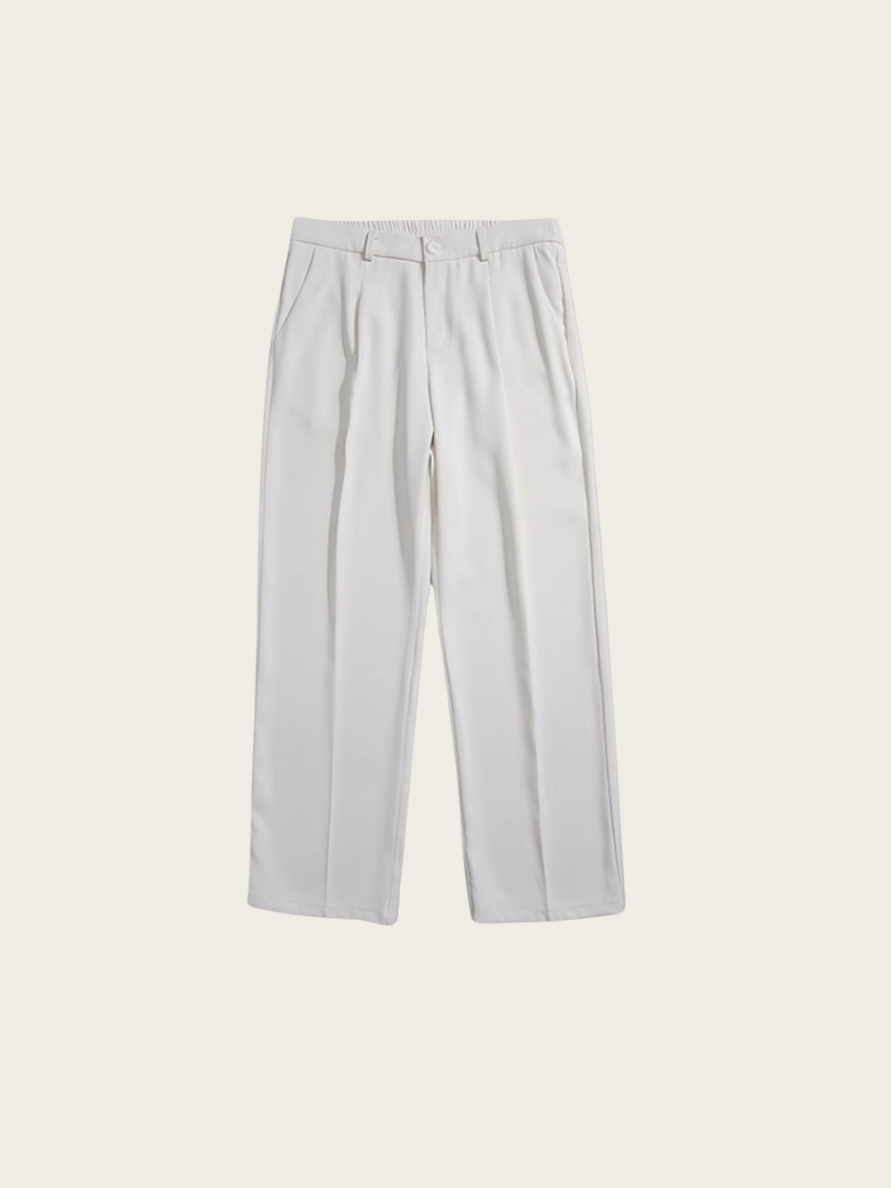 Pleated Straight-Leg Trousers – Everyday Smart-Casual Essential
