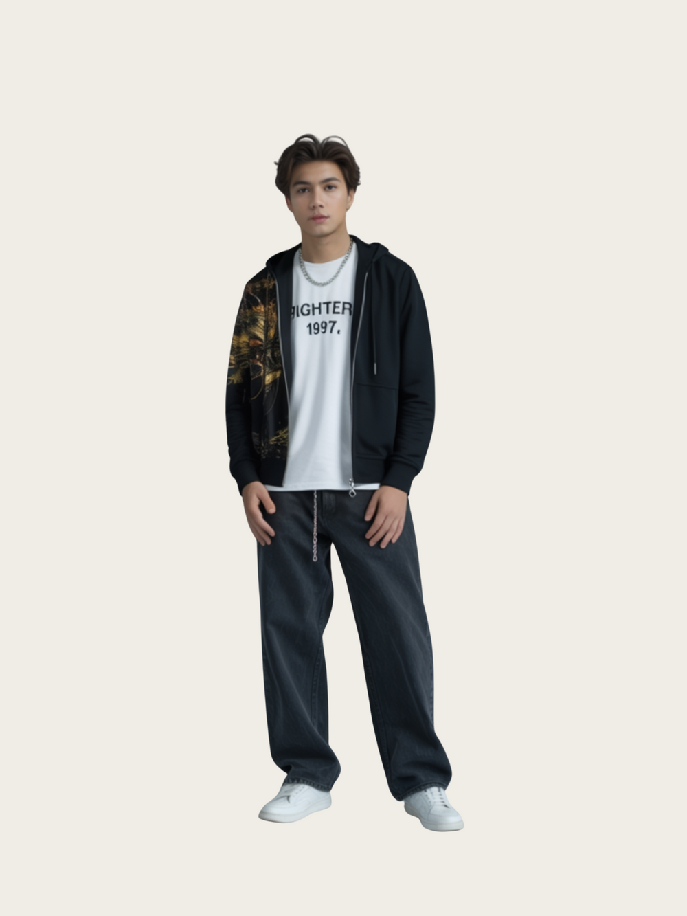 Golden Dragon Black Hoodie