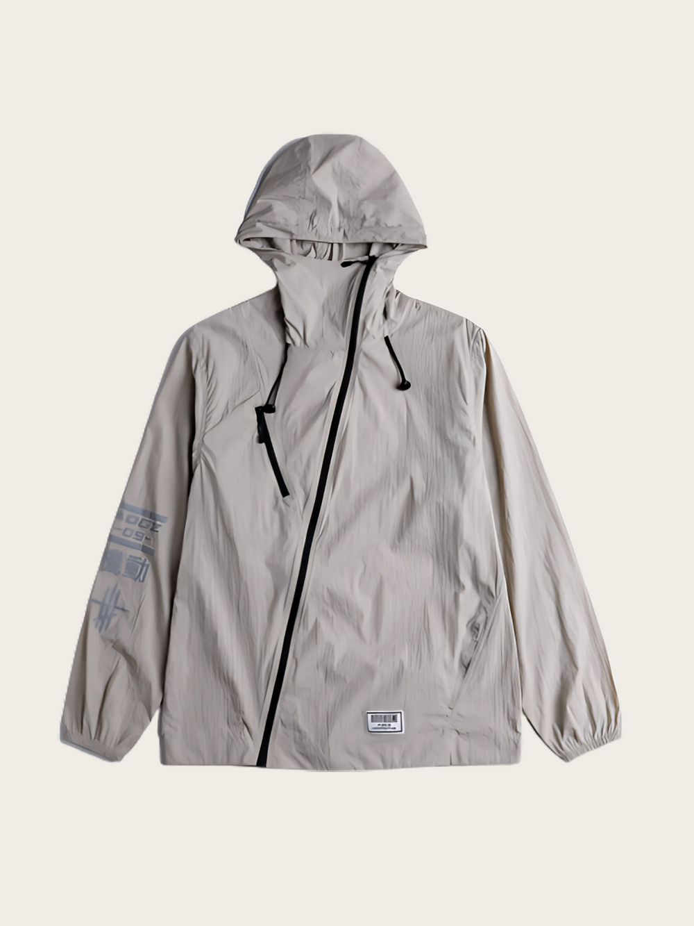 Cipher Asymmetrical Techwear Japanese Hoodie