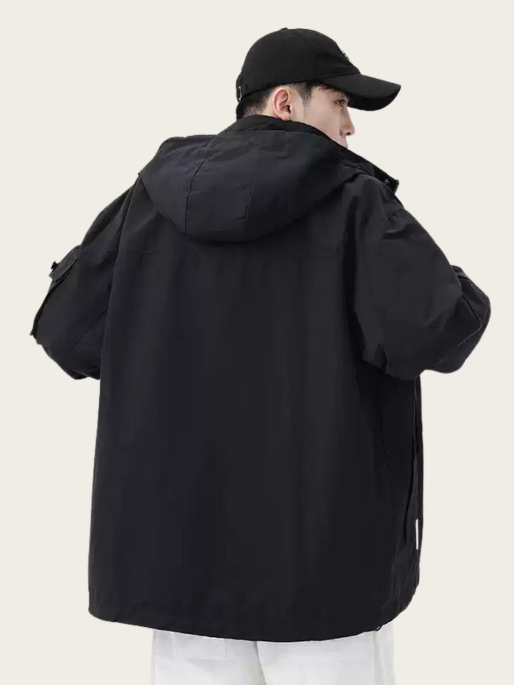 Black Hooded Jacket