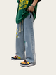 Oversized Graffiti Paint-Splash Wide Leg Denim Jeans – Wide-Leg Flow