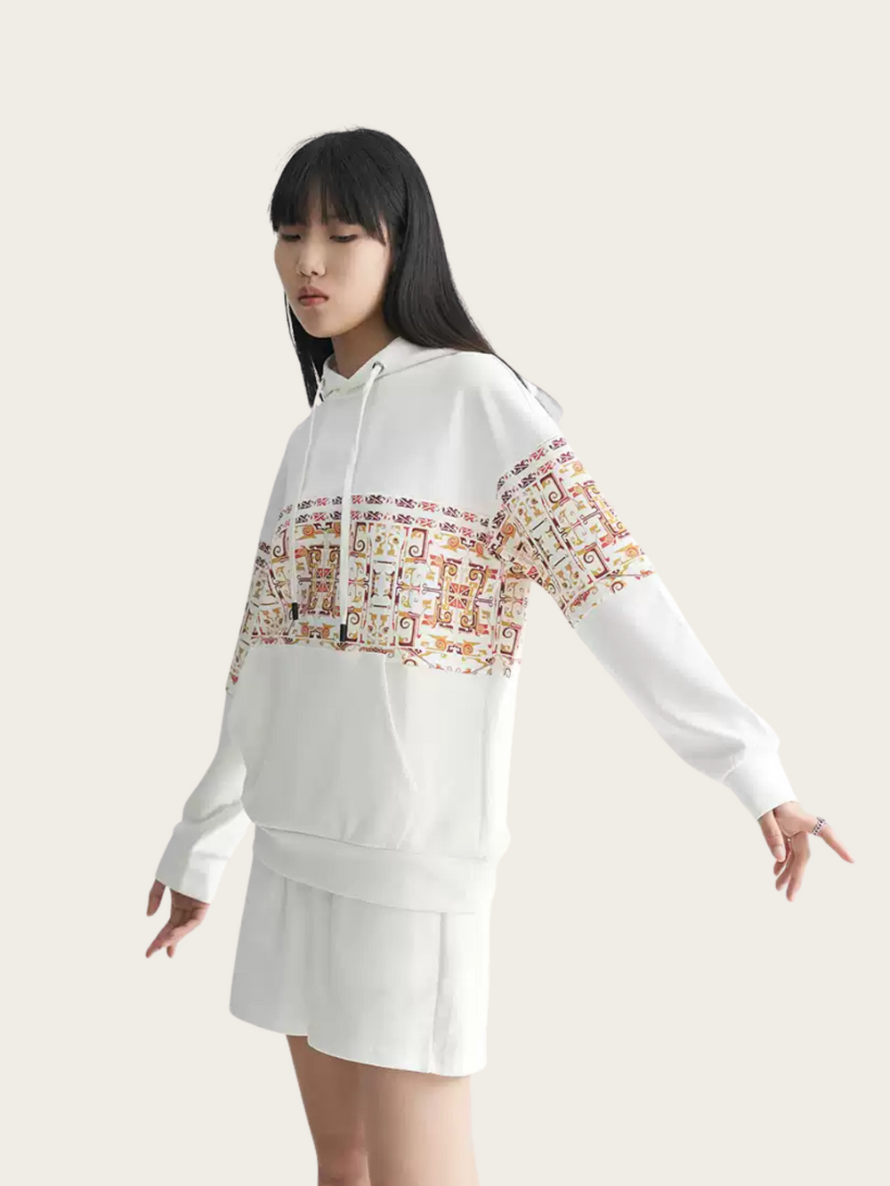 Tribal Zenith Geometric Japanese Hoodie