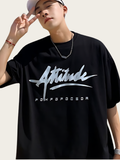 Urban Attitude Japanese Streetwear T-Shirt – Oversized Graphic Print Tee
