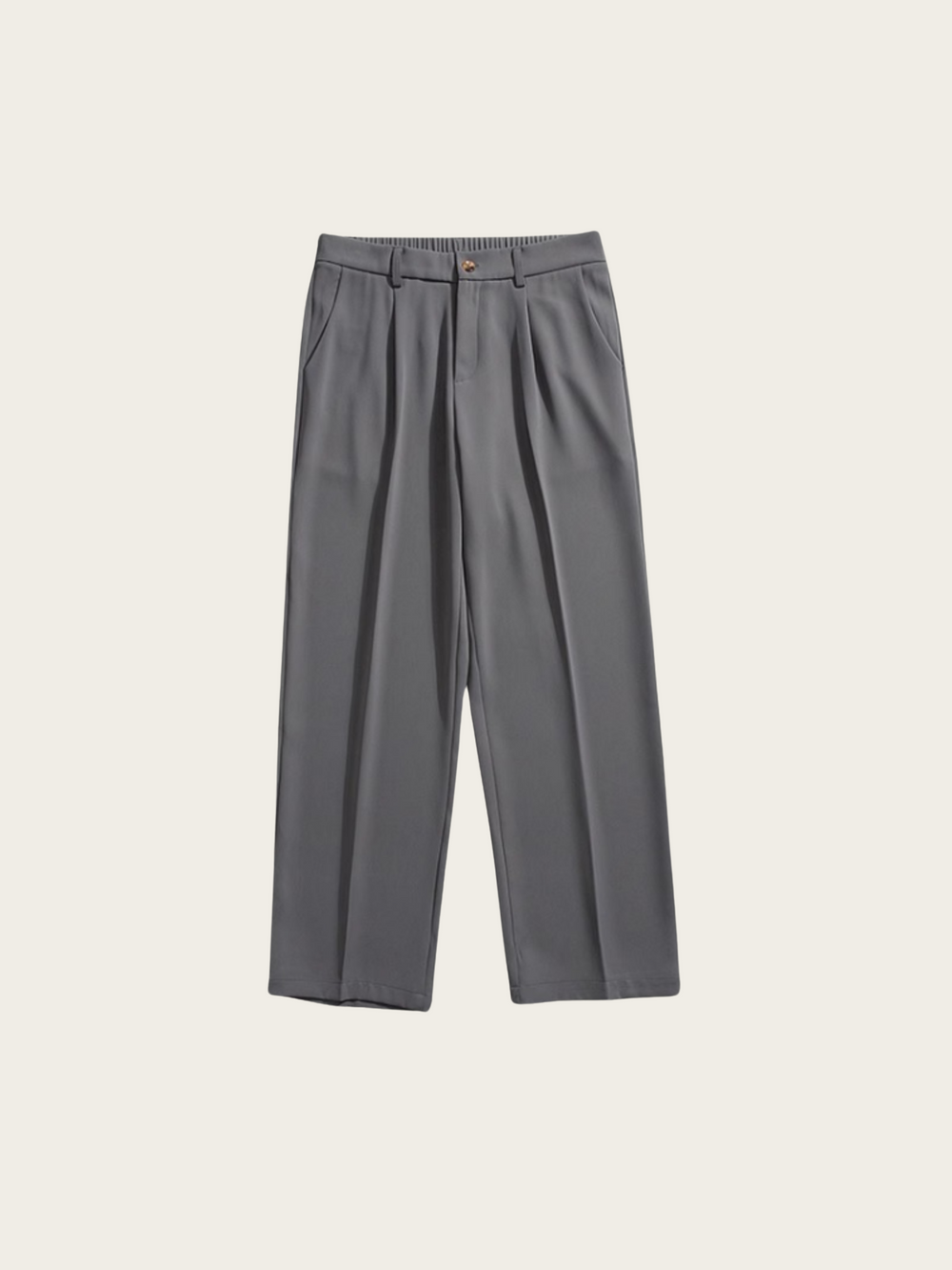 Pleated Straight-Leg Trousers – Everyday Smart-Casual Essential