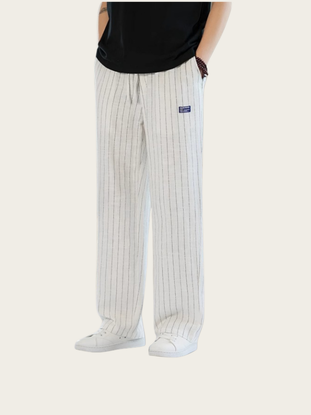 Men’s Striped Lounge Pants – Relaxed Fit Streetwear Trousers