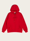 Red hoodie on a beige background