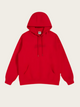 Red hoodie on a beige background