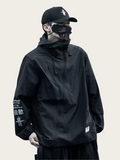 Cipher Asymmetrical Techwear Japanese Hoodie