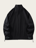 Black jacket on a beige background