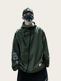 Cipher Asymmetrical Techwear Japanese Hoodie