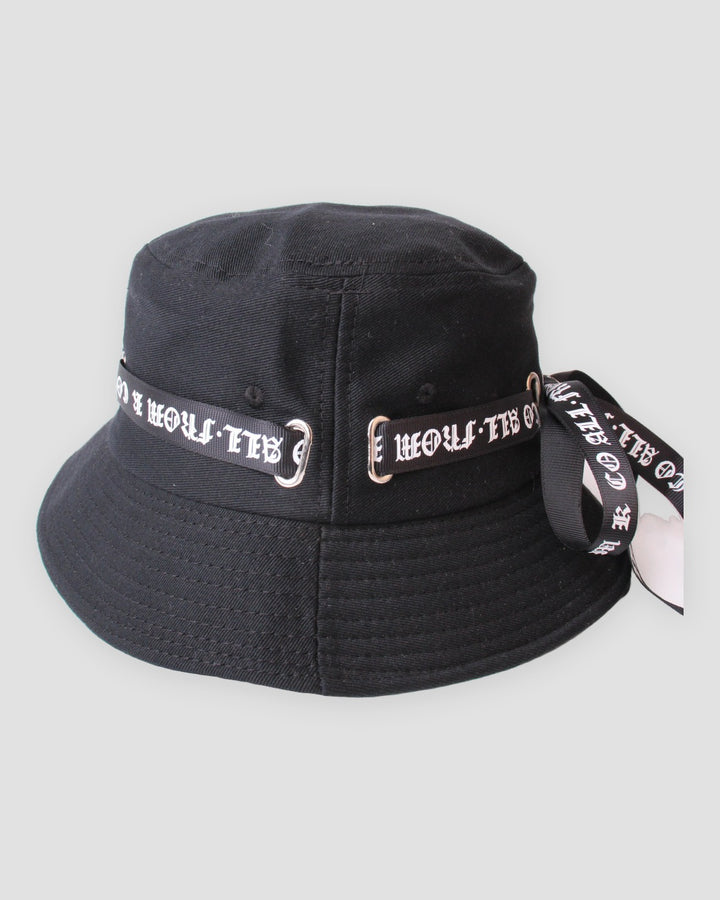 Blackletter Ribbon Bucket Hat
