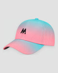 Gradient Baseball Cap with Embroidered Black M, front view, product photo