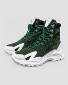 Chunky High-Top Sneakers with Wing Overlays, side view, product photo
