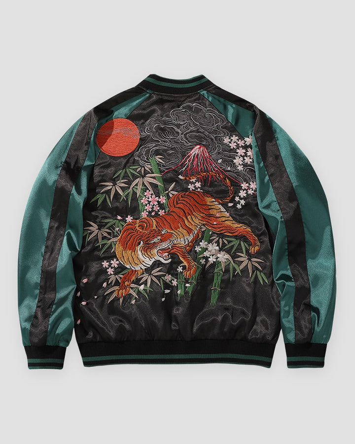 Bamboo Tiger Embroidered Sukajan Jacket