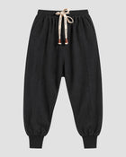 Drawstring Drop-Crotch Harem Pants, front view, product photo