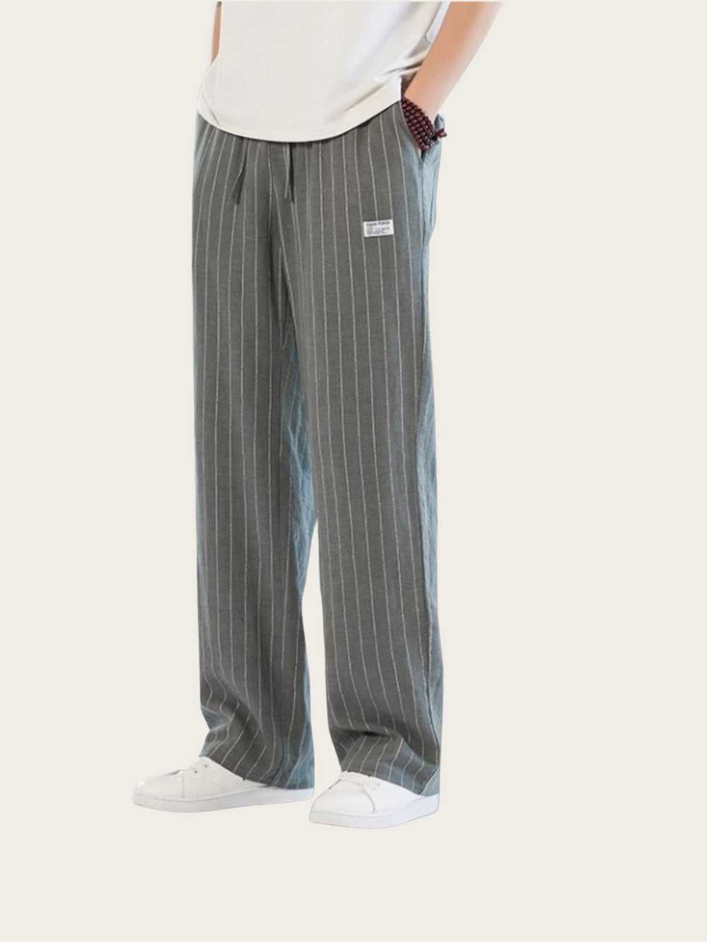 Men’s Striped Lounge Pants – Relaxed Fit Streetwear Trousers