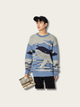 Ocean Voyager Whale Knit Sweater - #c3effd:Sea Blue
