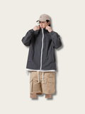 BreezeGuard Hooded Windbreaker - #ffffff:White