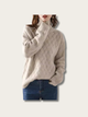 Woven Elegance Japanese Sweater - L