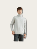 Turtleneck Elegant Comfort Japanese Sweater - #945536:Brown